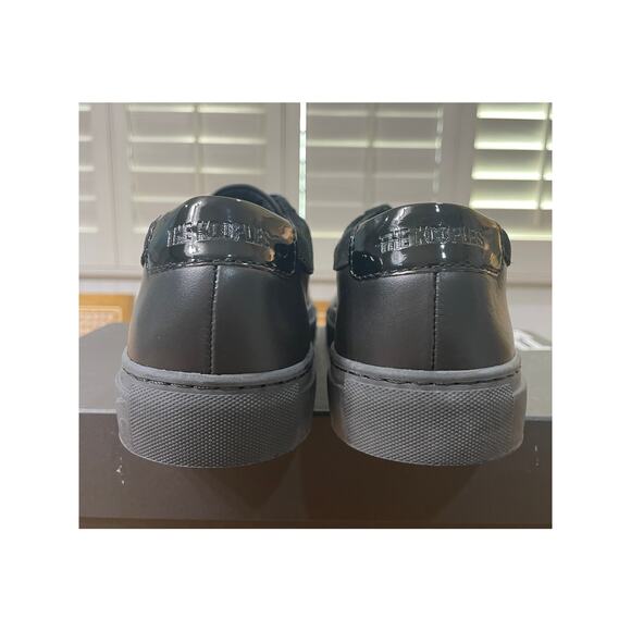 The Kooples Men's Calfskin Leather Sneakers w/ Vinyl Black Size 11 US 42 EU NIB - Picture 9 of 13